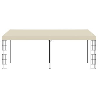 Wandprieel 3x6 m stof cr&egrave;mekleurig