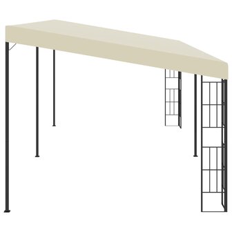 Wandprieel 3x6 m stof cr&egrave;mekleurig