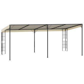 Wandprieel 3x6 m stof cr&egrave;mekleurig