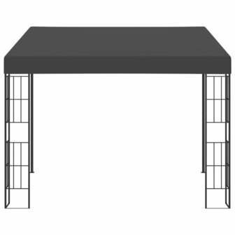 Wandprieel 3x3 m stof antracietkleurig