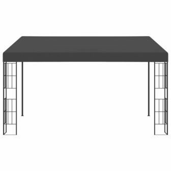 Wandprieel 3x4 m stof antracietkleurig