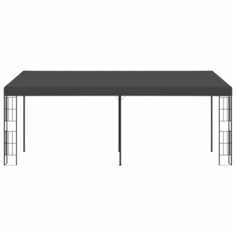Wandprieel 3x6 m stof antracietkleurig