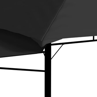 Prieel met uitschuifbare daken 180 g/m&sup2; 3x3x2,75 m antraciet