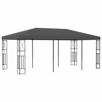 Prieel 3x6 m stof antraciet