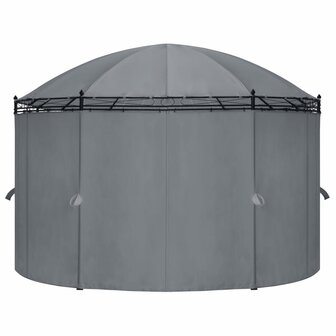 Prieel met gordijnen 520x349x255 cm antracietkleurig