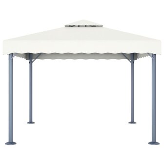 Prieel 300x300 cm aluminium cr&egrave;me