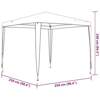 Partytent 2,5x2,5 m blauw