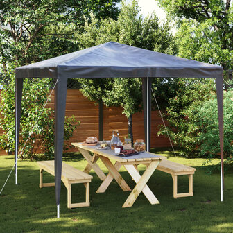 Partytent professioneel 90 g/m&sup2; 2,5x2,5 m antraciet