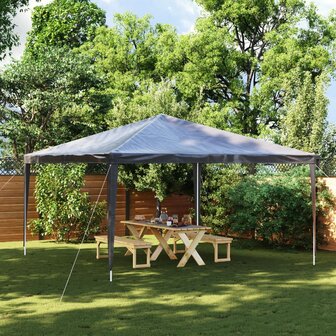 Partytent professioneel 90 g/m&sup2; 4x4 m antraciet