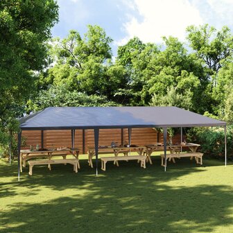 Partytent professioneel 90 g/m&sup2; 4x9 m antraciet