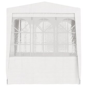 Partytent met zijwanden professioneel 90 g/m&sup2; 2x2 m wit
