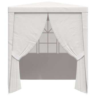Partytent met zijwanden professioneel 90 g/m&sup2; 2,5x2,5 m wit
