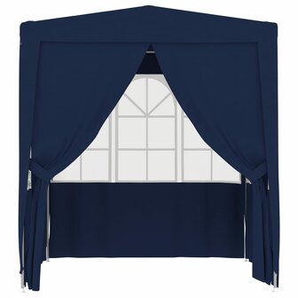 Partytent met zijwanden professioneel 90 g/m&sup2; 2,5x2,5 m blauw