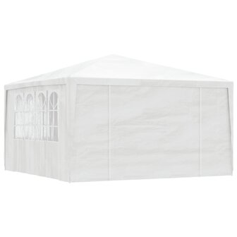 Partytent met zijwanden professioneel 90 g/m&sup2; 4x4 m wit