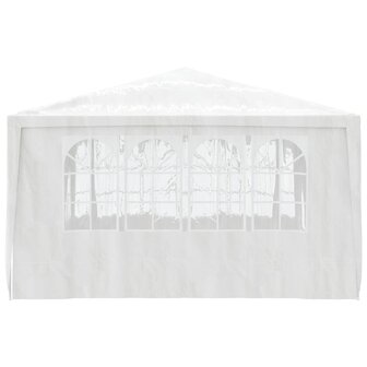 Partytent met zijwanden professioneel 90 g/m&sup2; 4x4 m wit
