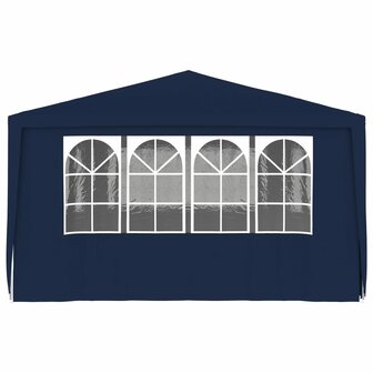 Partytent met zijwanden professioneel 90 g/m&sup2; 4x6 m blauw