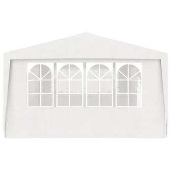 Partytent met zijwanden professioneel 90 g/m&sup2; 4x9 m wit
