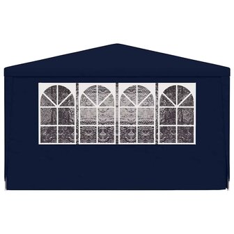 Partytent met zijwanden professioneel 90 g/m&sup2; 4x9 m blauw