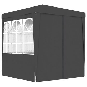 Partytent met zijwanden professioneel 90 g/m&sup2; 2x2 m antraciet