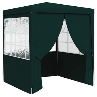 Partytent met zijwanden professioneel 90 g/m&sup2; 2x2 m groen