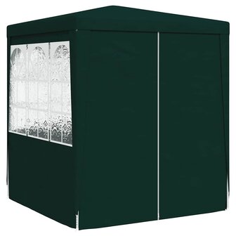 Partytent met zijwanden professioneel 90 g/m&sup2; 2x2 m groen