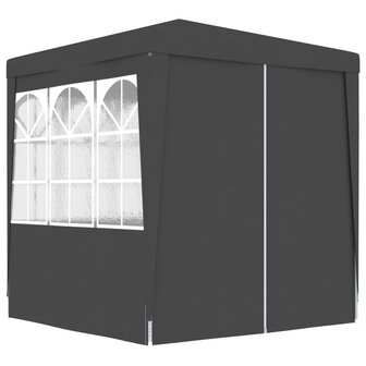 Partytent met wanden professioneel 90 g/m&sup2; 2,5x2,5 m antraciet