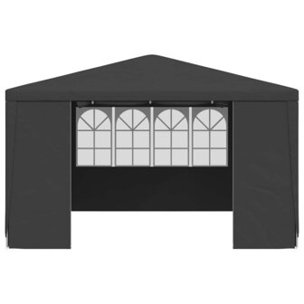Partytent met zijwanden professioneel 90 g/m&sup2; 4x4 m antraciet