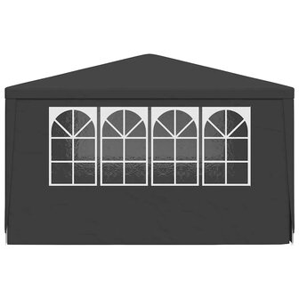 Partytent met zijwanden professioneel 90 g/m&sup2; 4x4 m antraciet