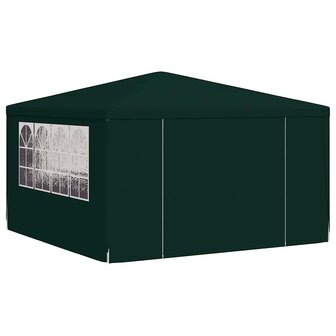 Partytent met zijwanden professioneel 90 g/m&sup2; 4x4 m groen