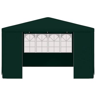 Partytent met zijwanden professioneel 90 g/m&sup2; 4x4 m groen