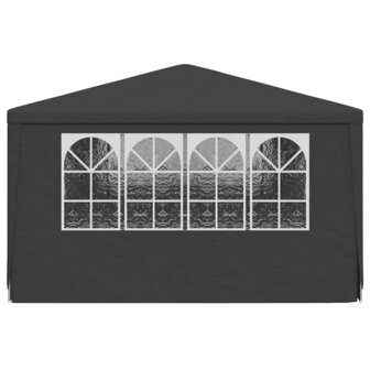 Partytent met zijwanden professioneel 90 g/m&sup2; 4x6 m antraciet