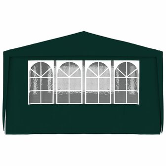 Partytent met zijwanden professioneel 90 g/m&sup2; 4x6 m groen