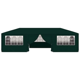 Partytent met zijwanden professioneel 90 g/m&sup2; 4x9 m groen