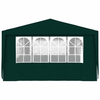 Partytent met zijwanden professioneel 90 g/m&sup2; 4x9 m groen