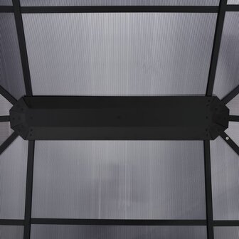 Prieel met gordijnen 400x300x265 cm antraciet