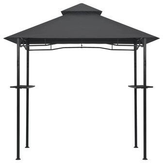Barbecue paviljoen 240x150x255 cm staal antraciet