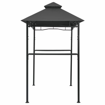 Barbecue paviljoen 240x150x255 cm staal antraciet
