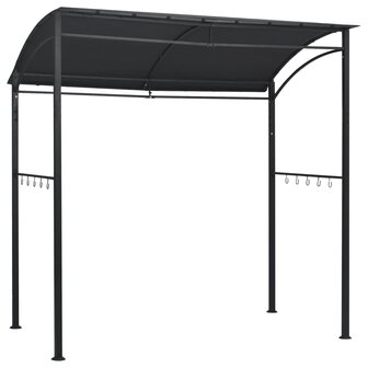 Barbecue paviljoen 215x150x220 cm staal antraciet