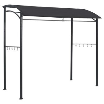 Barbecue paviljoen 215x150x220 cm staal antraciet