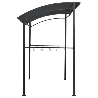Barbecue paviljoen 215x150x220 cm staal antraciet