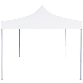 Partytent inklapbaar 3x3 m staal wit