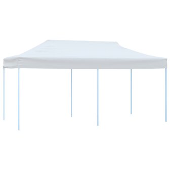 Partytent pop-up met zijwanden 3x6 m staal wit