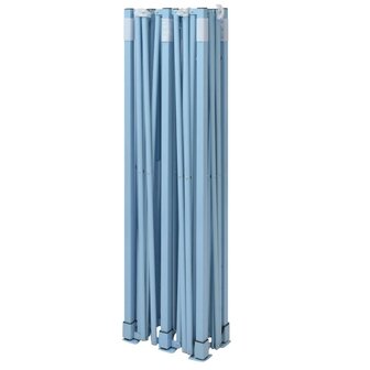 Partytent met 4 zijwanden inklapbaar 3x6 m staal cr&egrave;me