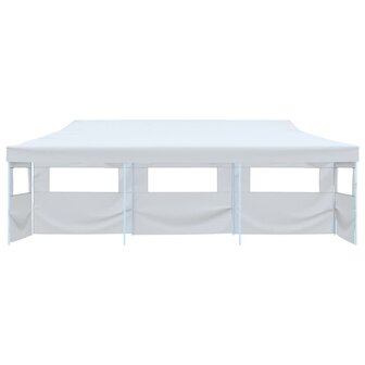 Partytent pop-up met 5 zijwanden 3x9 m wit