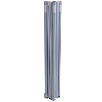 Partytent met 4 zijwanden inklapbaar 2x2 m staal blauw