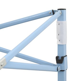 Partytent met 4 zijwanden inklapbaar 2x2 m staal cr&egrave;me
