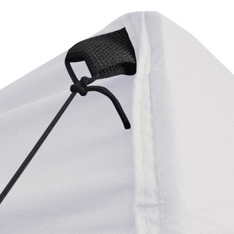 Partytent met 4 zijwanden inklapbaar 2x2 m staal wit