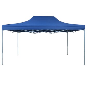 Partytent inklapbaar 3x4 m staal blauw
