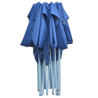Partytent inklapbaar 3x4 m staal blauw