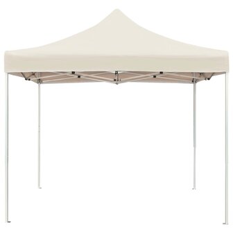 Partytent professioneel inklapbaar 2x2 m aluminium cr&egrave;me